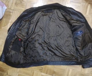Cazadora piel marrón XL 