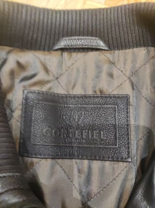 Cazadora piel marrón XL 