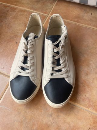 Zapatillas ECCO beige-negro, talla 43