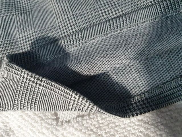 Camiseta Zara Trafaluc cuadros gris talla S