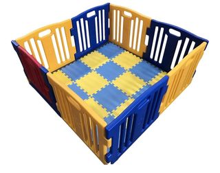 Parque Bebé XL 8 piezas: 70 cm ancho x 55 cm alto