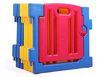 Parque Bebé XL 8 piezas: 70 cm ancho x 55 cm alto