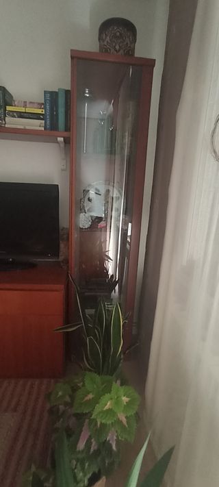 Mueble salón madera - Vitrina