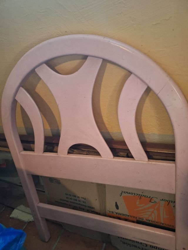 Cabecero cama infantil rosa