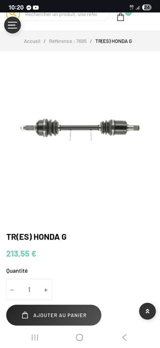 Honda HR-V - Eje de transmisión