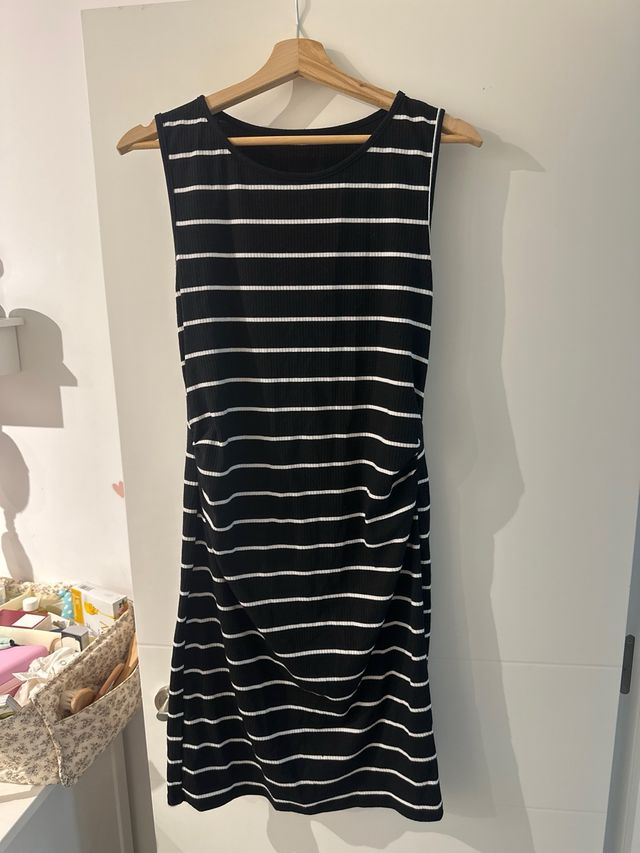 Vestido rayas blanco-negro