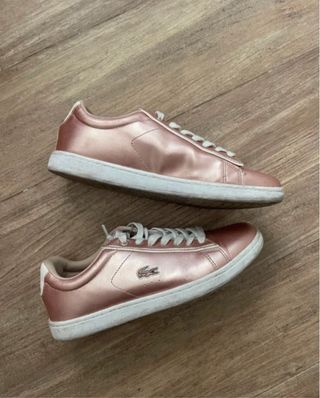 Zapatillas Lacoste Rosa Dorado