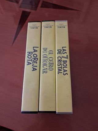 VHS Tintín: Las 7 Bolas de Cristal, La Oreja Rota,