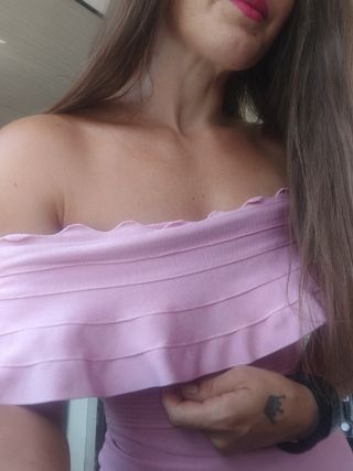 Abito bandage rosa - midi
