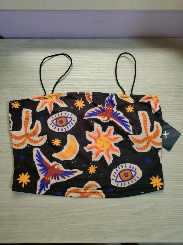 Top Shein XS - Estampado multicolor