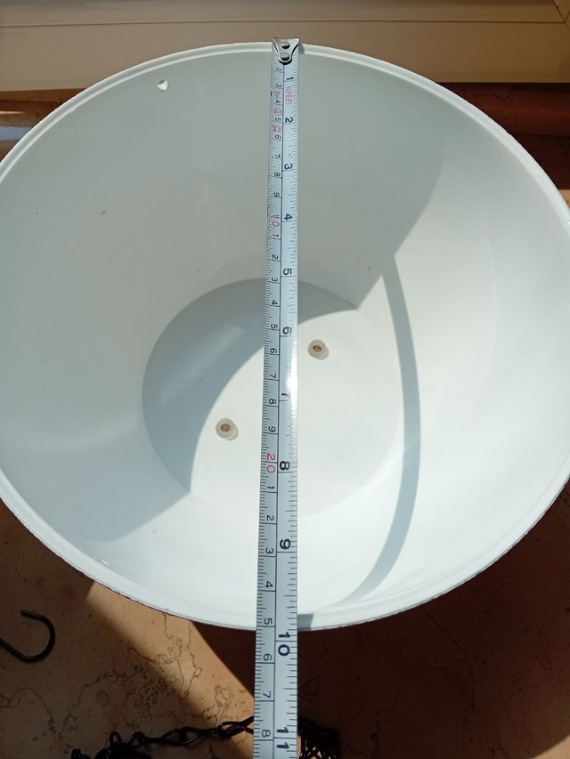 2 Vasi sospesi bianchi in plastica