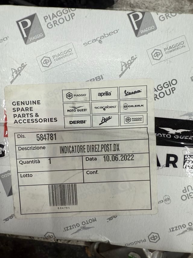 Indicatori di direzione Piaggio Liberty 125 (2007)