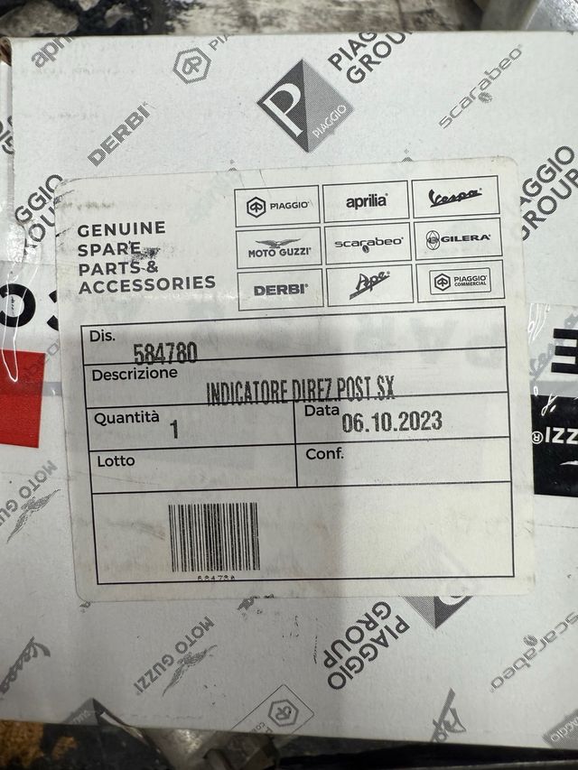 Indicatori di direzione Piaggio Liberty 125 (2007)