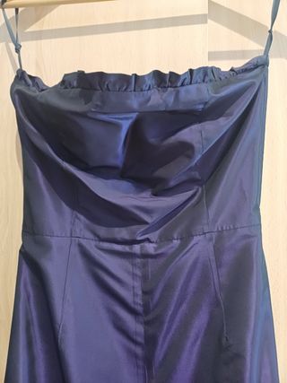 Vestido palabra de honor Maria José Navarro morado