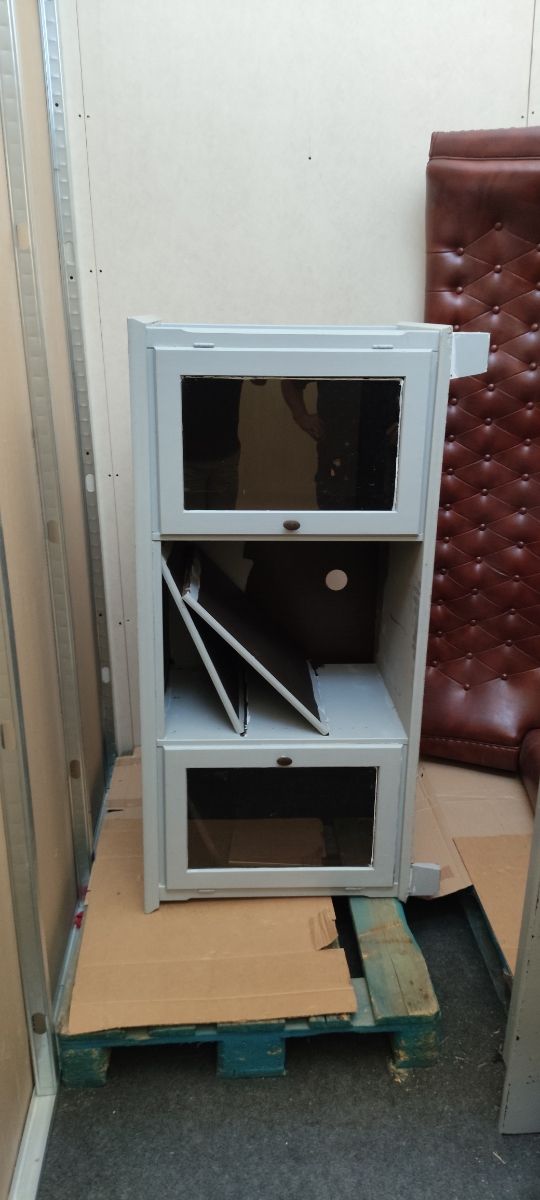 Muebles Vintage salón - Gris y marrón