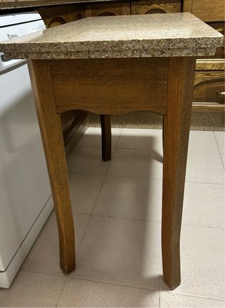 Mesa cocina granito - madera