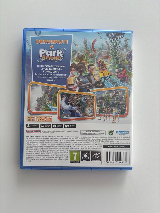 PS5 Park Beyond - Gioco Gestionale