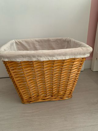 Cesto mimbre rectangular