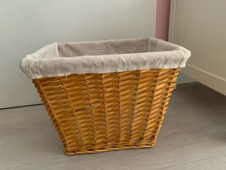 Cesto mimbre rectangular