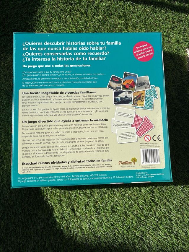 Juego de mesa familiar: Abuelos... cómo era antes?