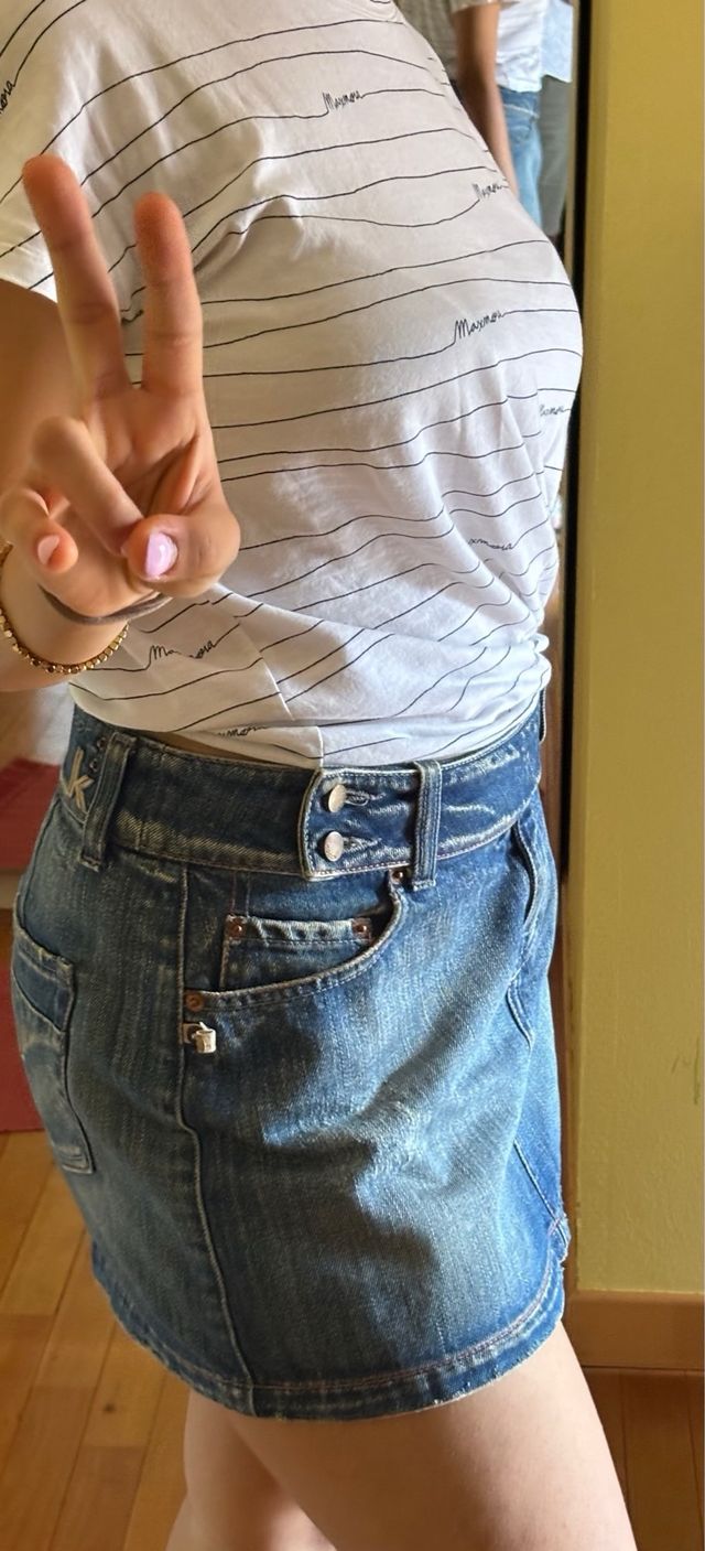 Minigonna jeans vintage