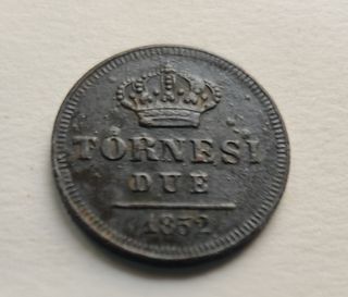 2 Tornesi Regno 2 Sicilie 1852