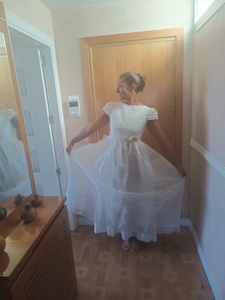 Vestido comunión niña blanco