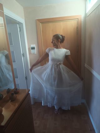 Vestido comunión niña blanco
