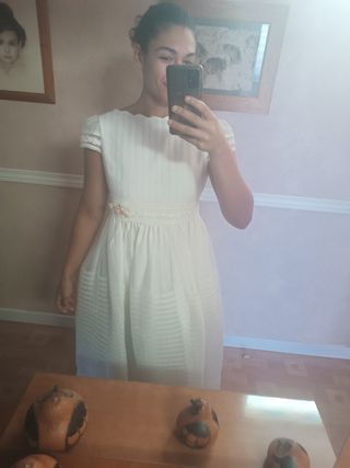 Vestido comunión niña blanco
