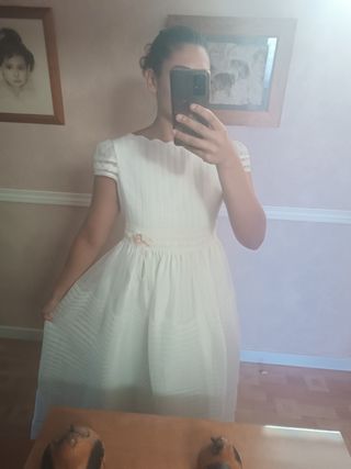 Vestido comunión niña blanco