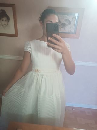 Vestido comunión niña blanco
