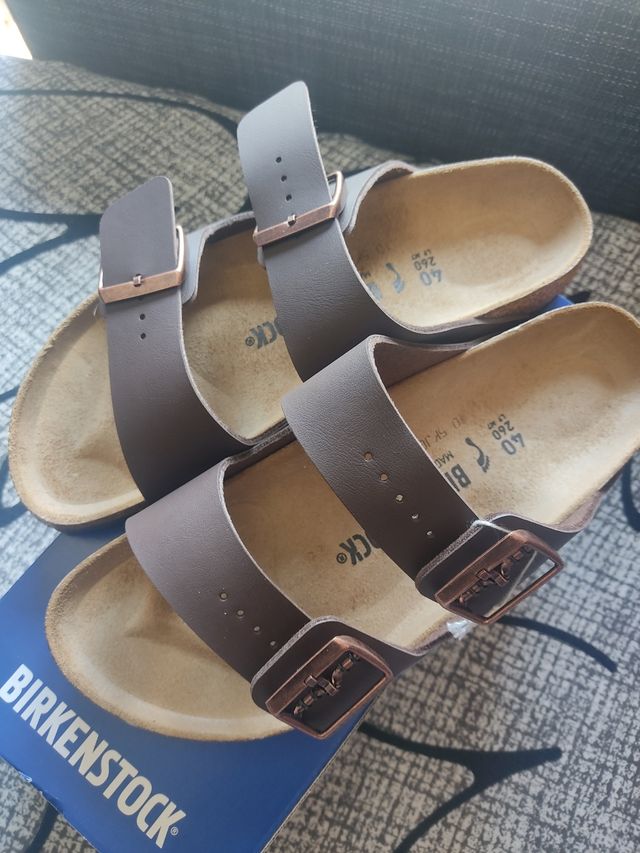 Sandalias nuevas de birkenstock piel talla 40