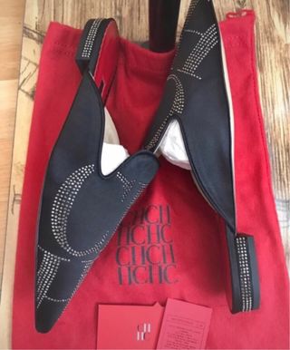 Nuevas sandalias satén Carolina Herrera 39