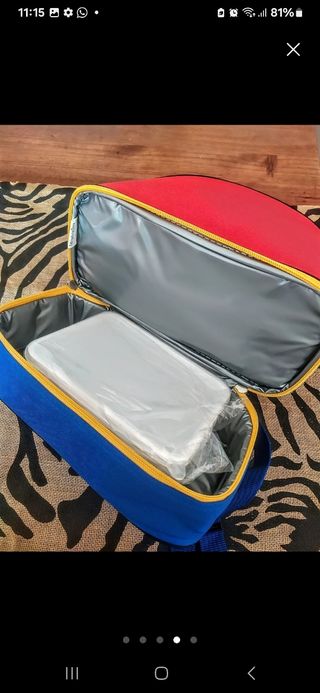 Mochila Picnic Infantil - Azul Rojo