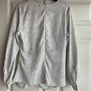 Blusa Zara lunares dorada - manga larga