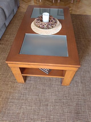 Mesa centro madera - salón