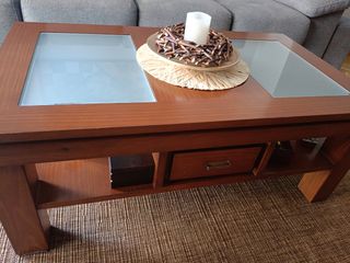 Mesa centro madera - salón