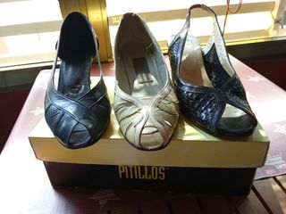 Zapatos Pitillos Piel - 3 pares