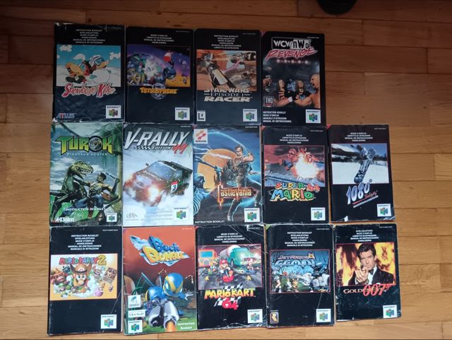 Manuales N64 (Nintendo 64): 14 juegos
