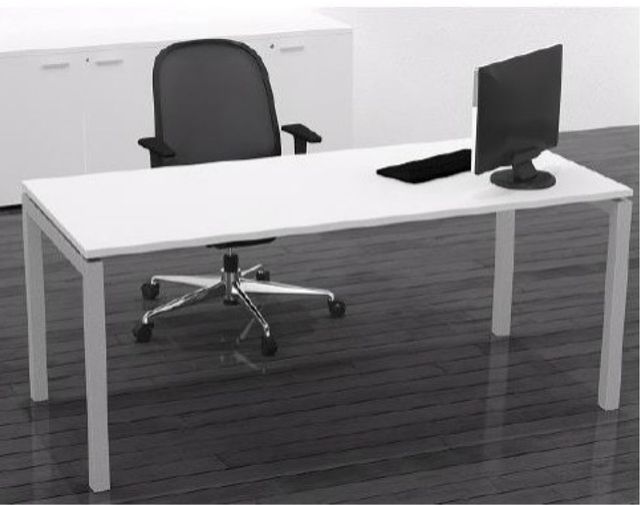 Mesas oficina blanco/gris - 3 uds