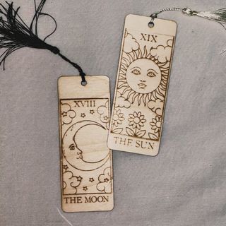 Set 2 marcapáginas Luna y Sol | Tarot