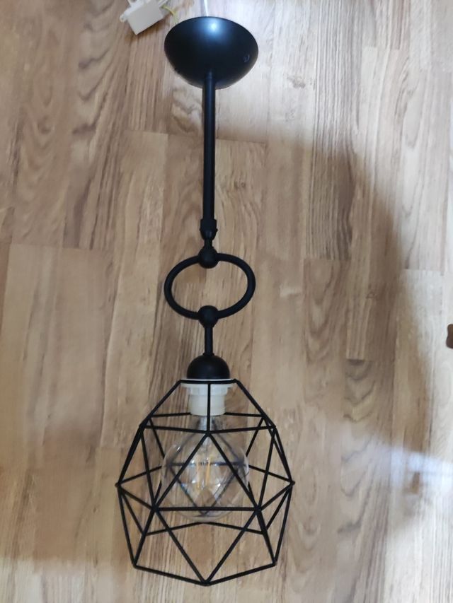 Lámpara colgante negra