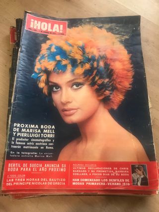 5 revistas hola de 1968