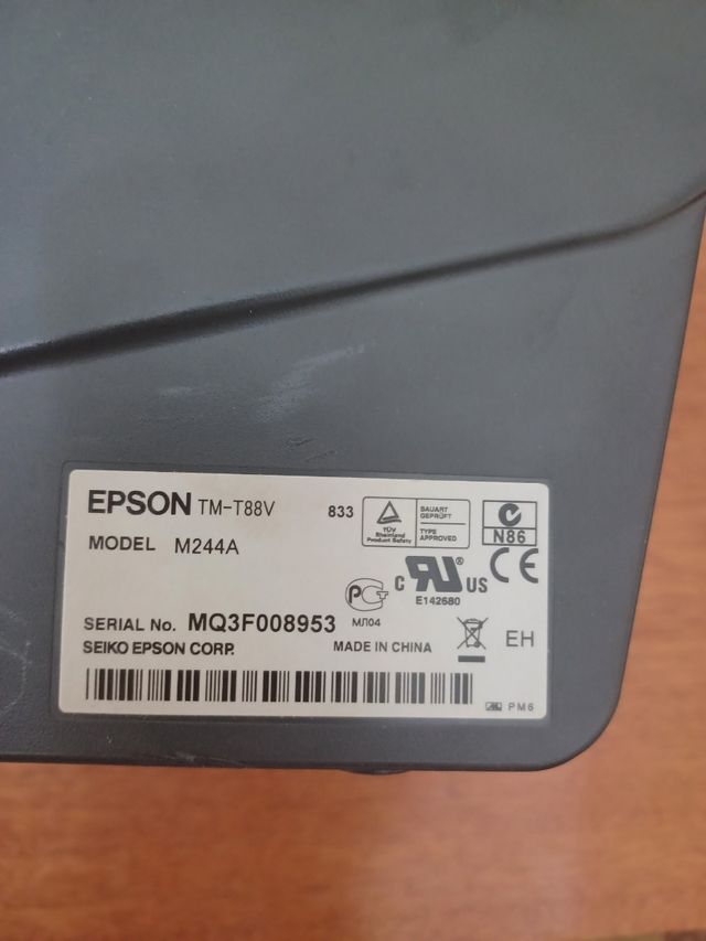 Stampante Epson TM-T88V + 6 rotoli