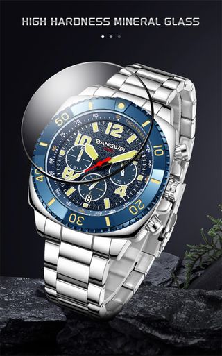 Reloj BANGWEI cronógrafo azul