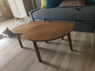 Mesas auxiliares madera 2 uds.No negociable precio