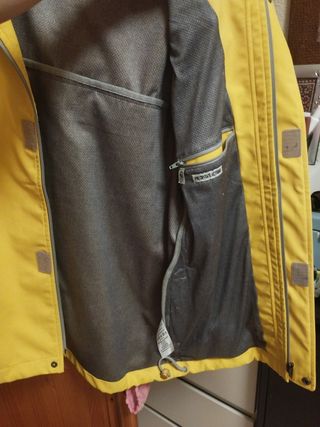 Roamers&Seekers Chaqueta Lluvia Amarilla Talla S