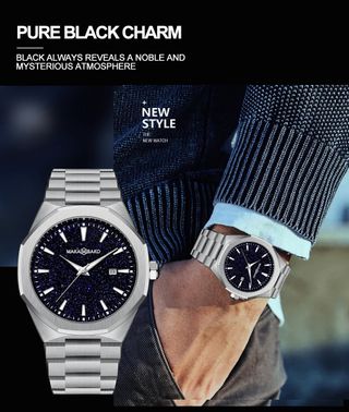 Reloj MAKAI MBAKO - Azul y Plata
