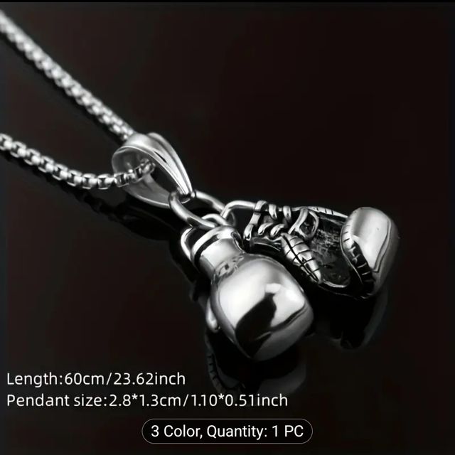 Collar con guantes de boxeo | Oro