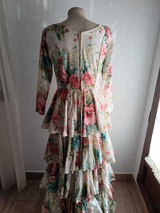 Traje Flamenca Rosa - Multicolor